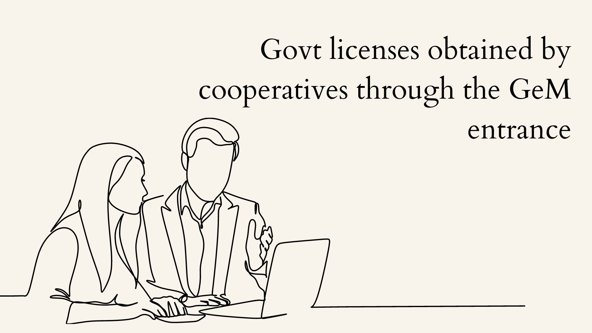 Govt licenses obtained by cooperatives through the GeM entrance